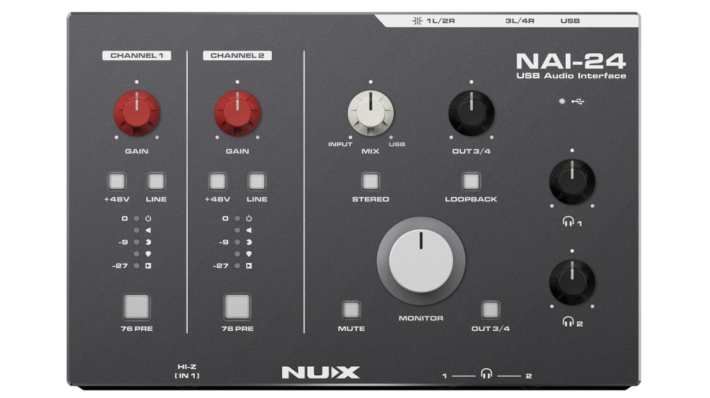 картинка NAI-24 Аудиоинтерфейс USB, Nux от магазина prostore.me