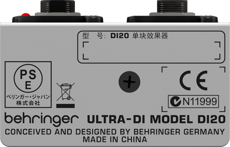 картинка BEHRINGER DI20 - DI-бокс/сплиттер, двухканальный от магазина prostore.me