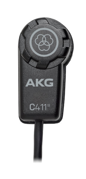 AKG C411PP микрофон для струнных инструментов, крепится к поверхности на `жидкой резине`, XLR-разъём купить в prostore.me