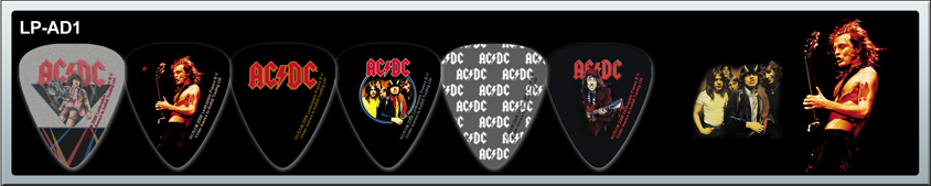 Perri's LP-AD1 - Медиаторы (6 штук), AC/DC купить в prostore.me