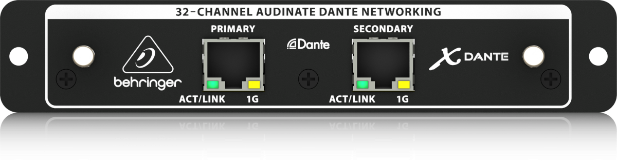 BEHRINGER X-DANTE - карта расширения Dante для X32, для записи и воспроизведения до 64 кан. аудио