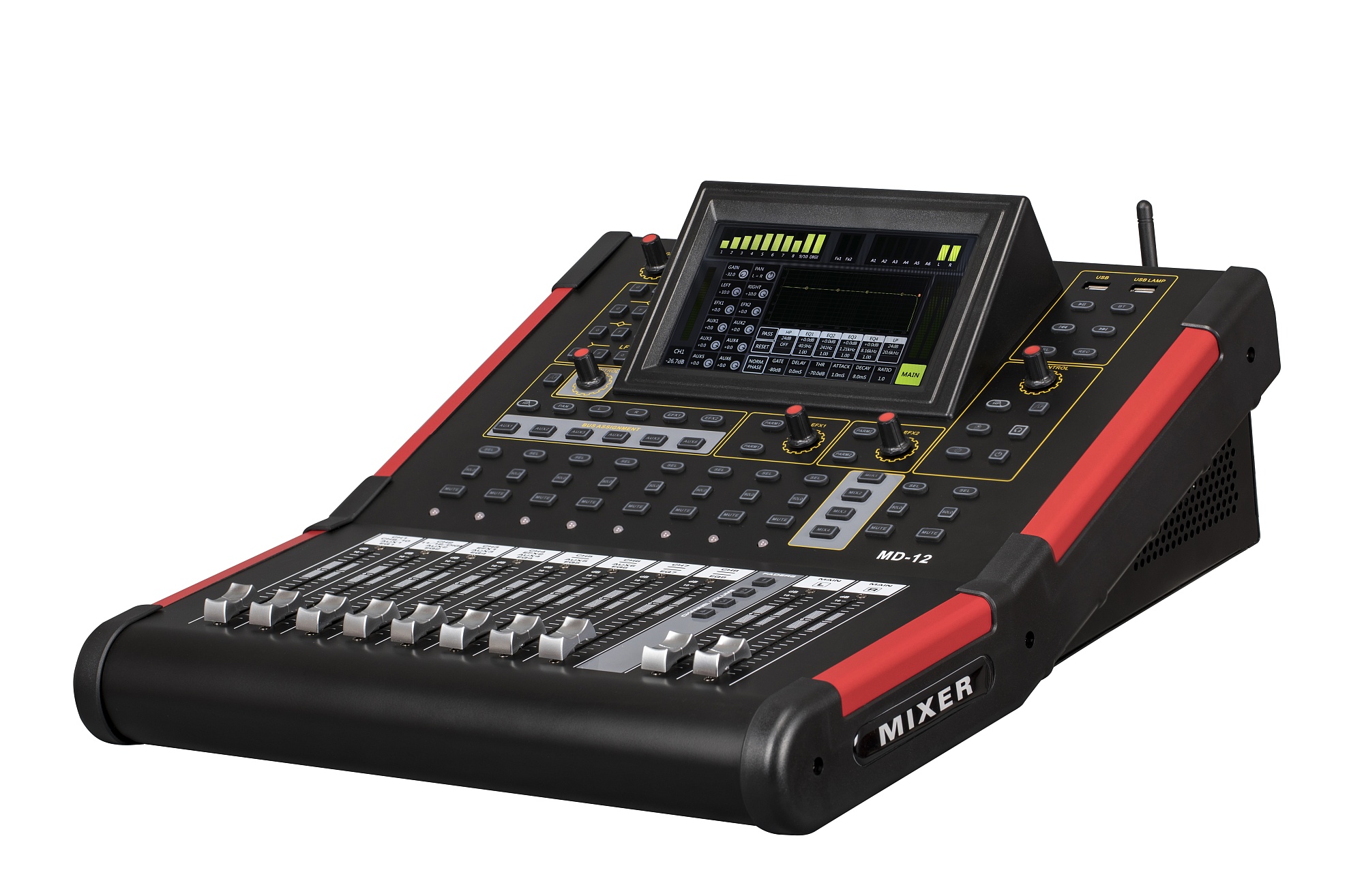 картинка DM-12 Цифровой микшерный пульт, 12 каналов, LAudio от магазина prostore.me