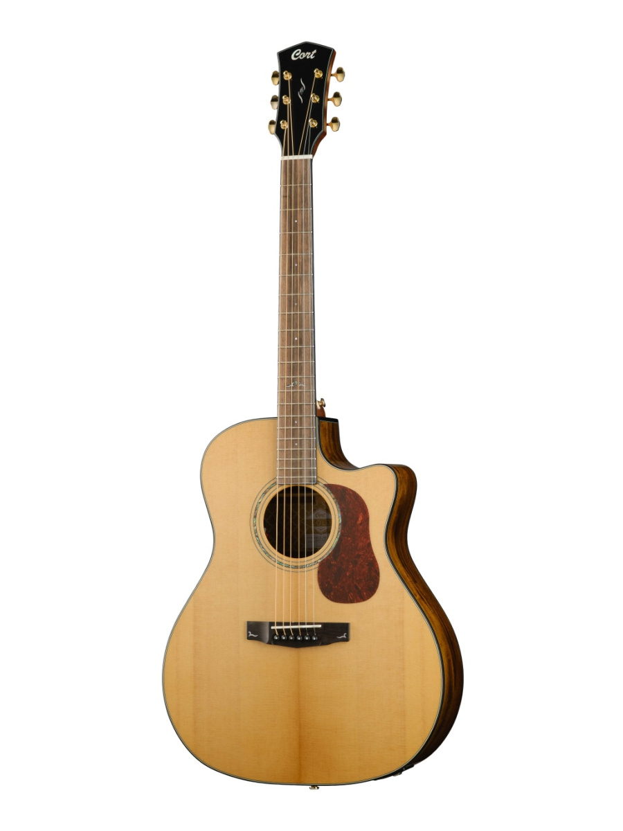 Gold-A6-Bocote-WCASE-NAT Gold Series Электро-акустическая гитара, цвет натуральный, с чехлом, Cort купить в prostore.me