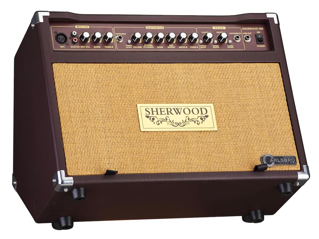 CARLSBRO SHERWOOD 30R Комбо усилитель для акустической гитары. 30Вт. Вход для микрофона XLR с незави