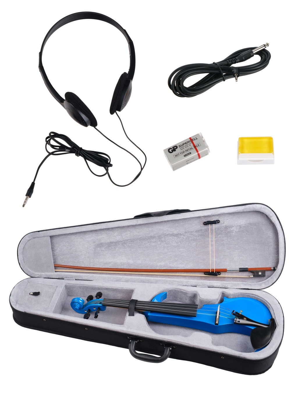 картинка HVE/HVE-06C Электроскрипка, с футляром и смычком, Foix от магазина prostore.me