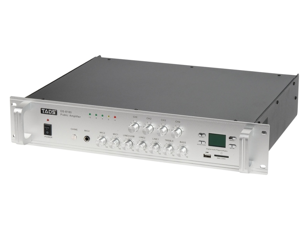 картинка DS-8180 Усилитель мощности трансляционный, 180Вт, TADS от магазина prostore.me