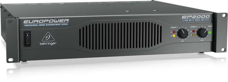 картинка BEHRINGER EP2000 - усилитель мощности, 2х500 Вт/4 Ом,2х350 Вт/8 Ом, мост:1300 Вт/4 Ом, 1000 Вт/8  Ом от магазина prostore.me