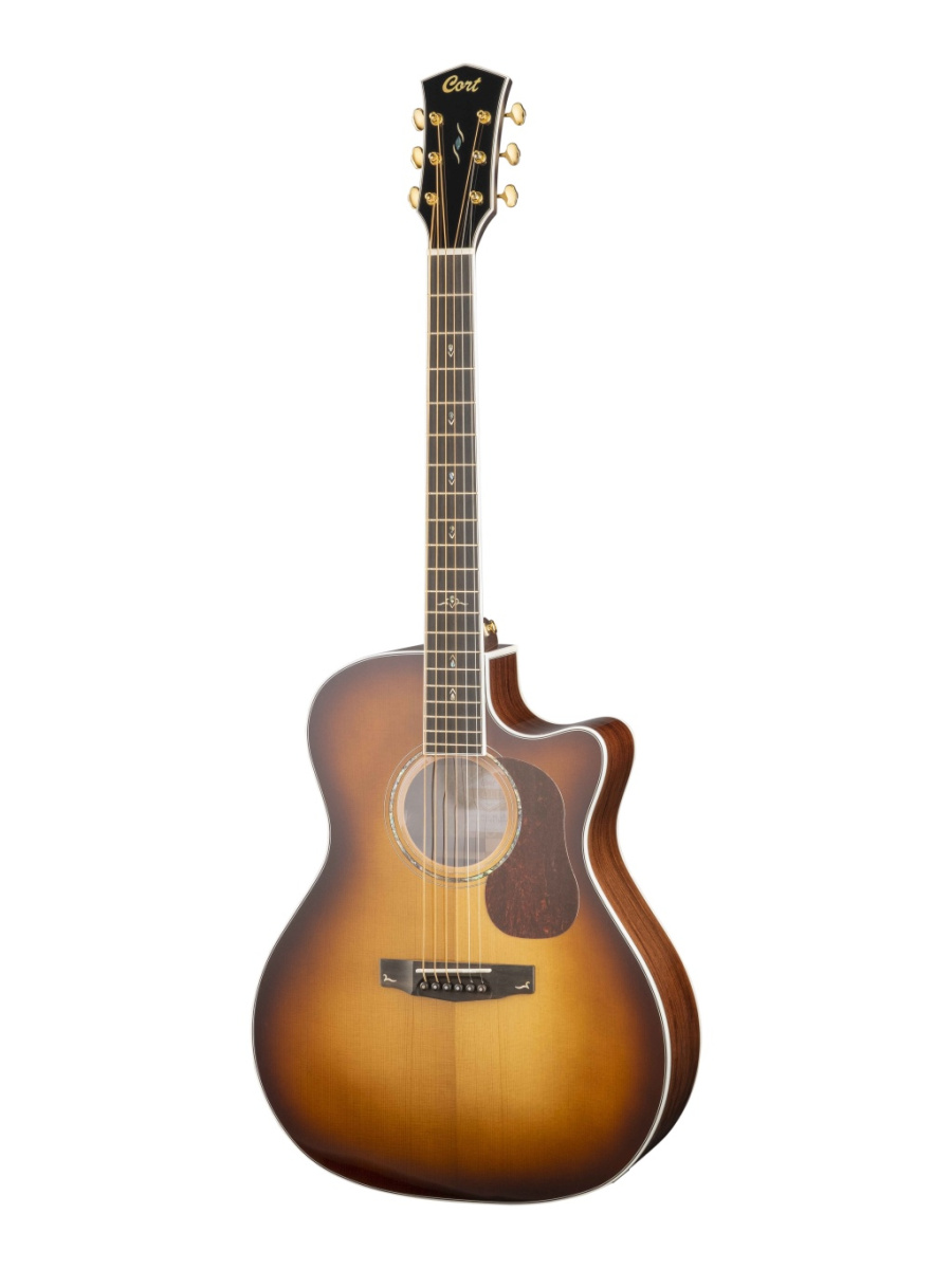 Gold-A8-WCASE-LB Gold Series Электро-акустическая гитара,с вырезом, санберст, с чехлом, Cort купить в prostore.me