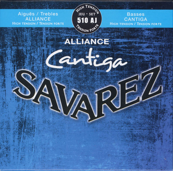 Savarez 510AJ Alliance Cantiga Комплект струн для классической гитары, сильное натяжение, посеребр.
