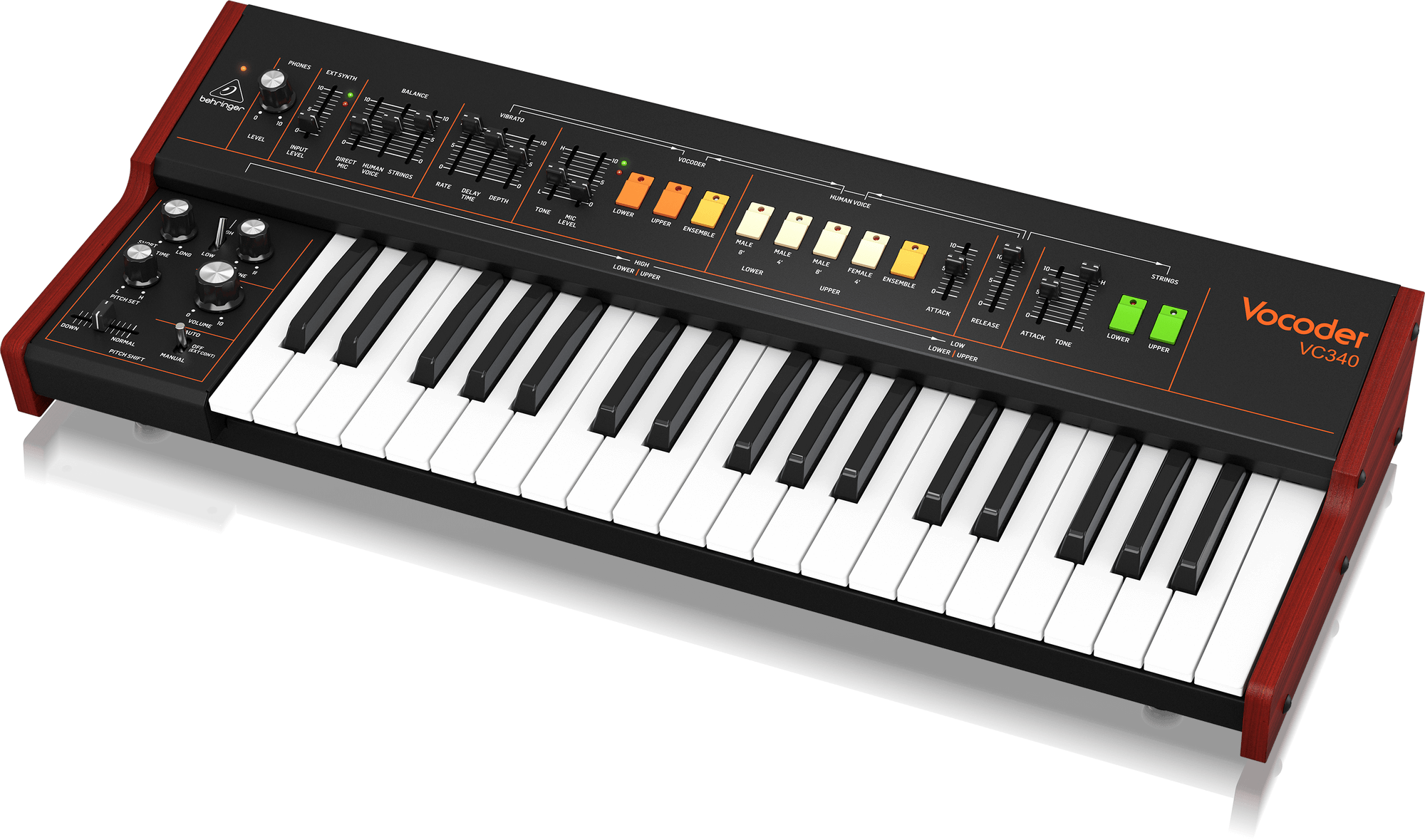 BEHRINGER VOCODER VC340 - аналоговый вокодерный синтезатор, 37 клавиш купить в prostore.me