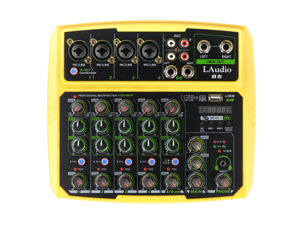 B6 Микшерный пульт, 6 каналов, LAudio купить в prostore.me
