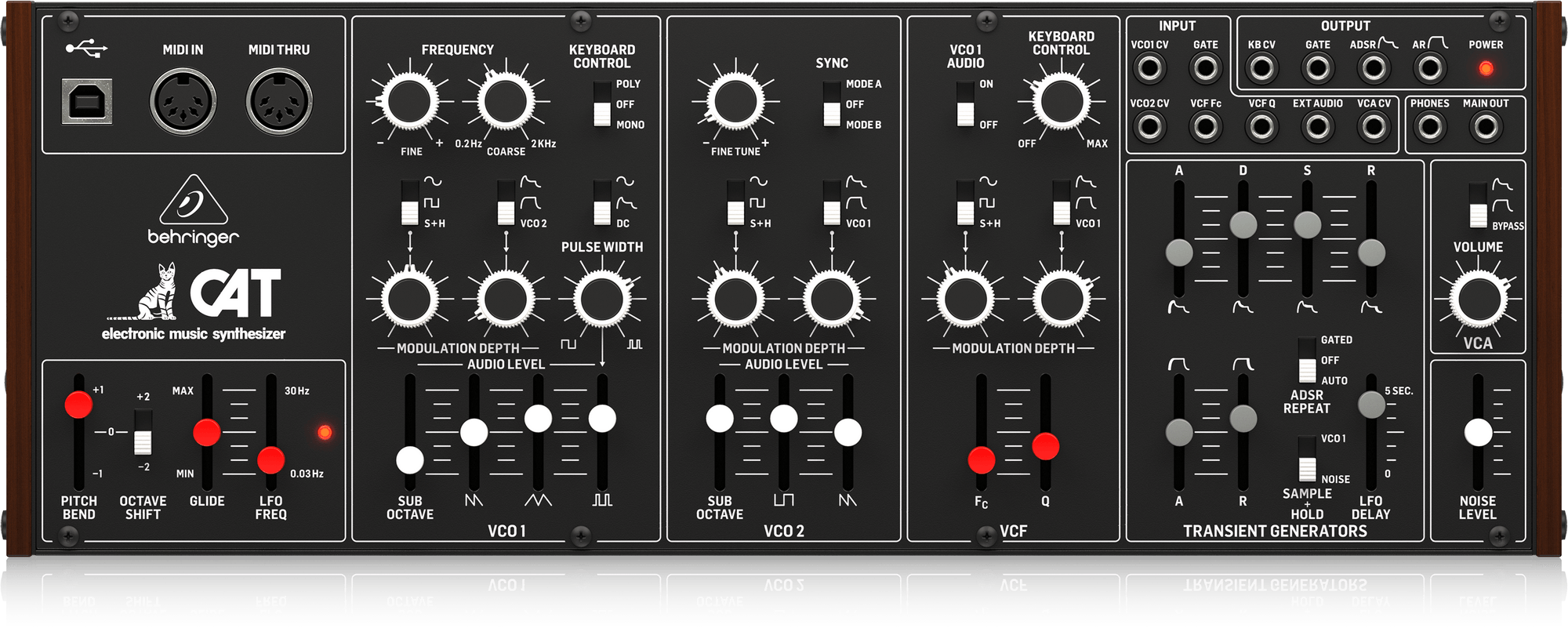 BEHRINGER CAT - полумодульный аналоговый синтезатор купить в prostore.me