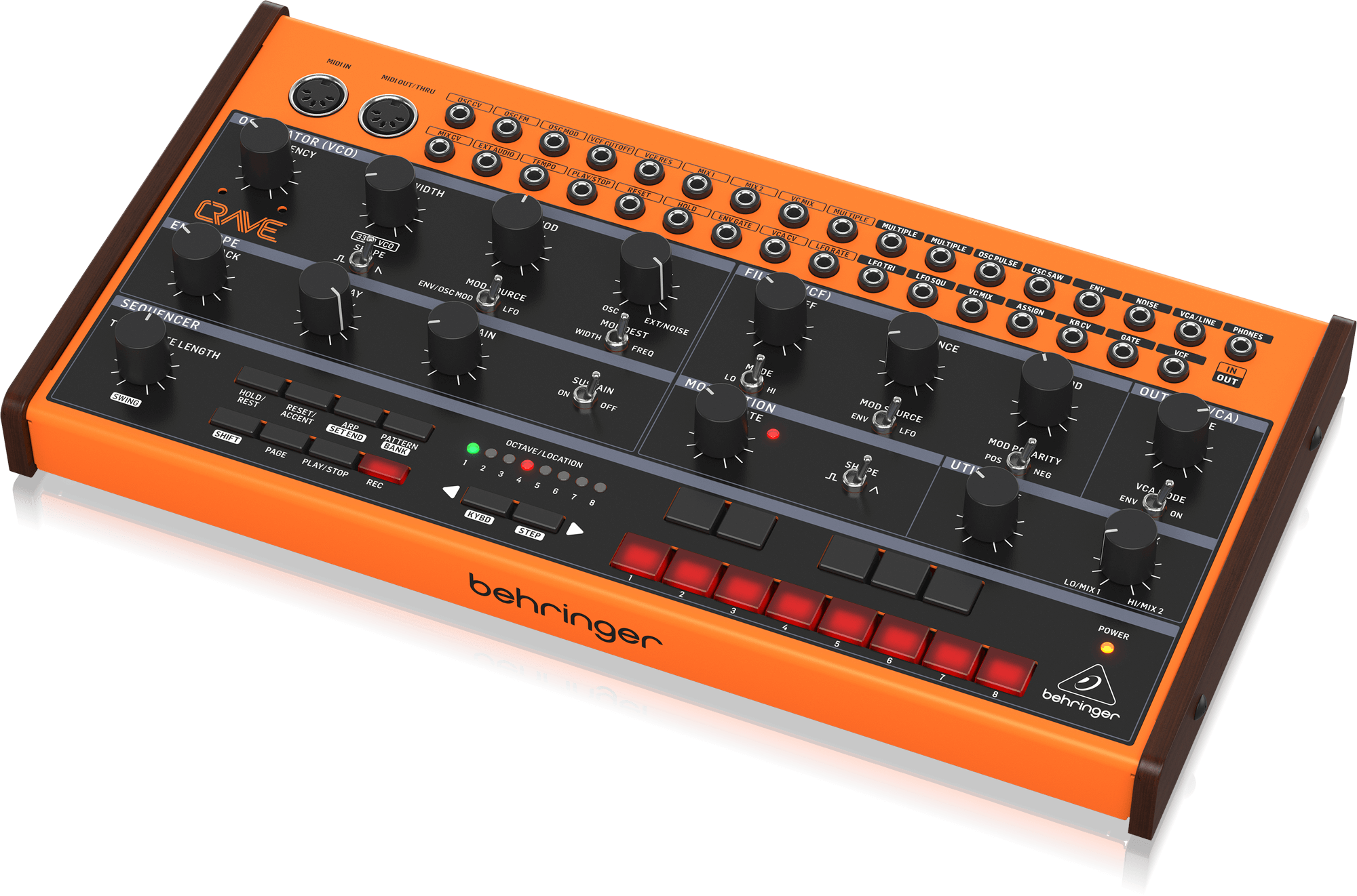 картинка BEHRINGER CRAVE - аналоговый полумодульный синтезатор от магазина prostore.me