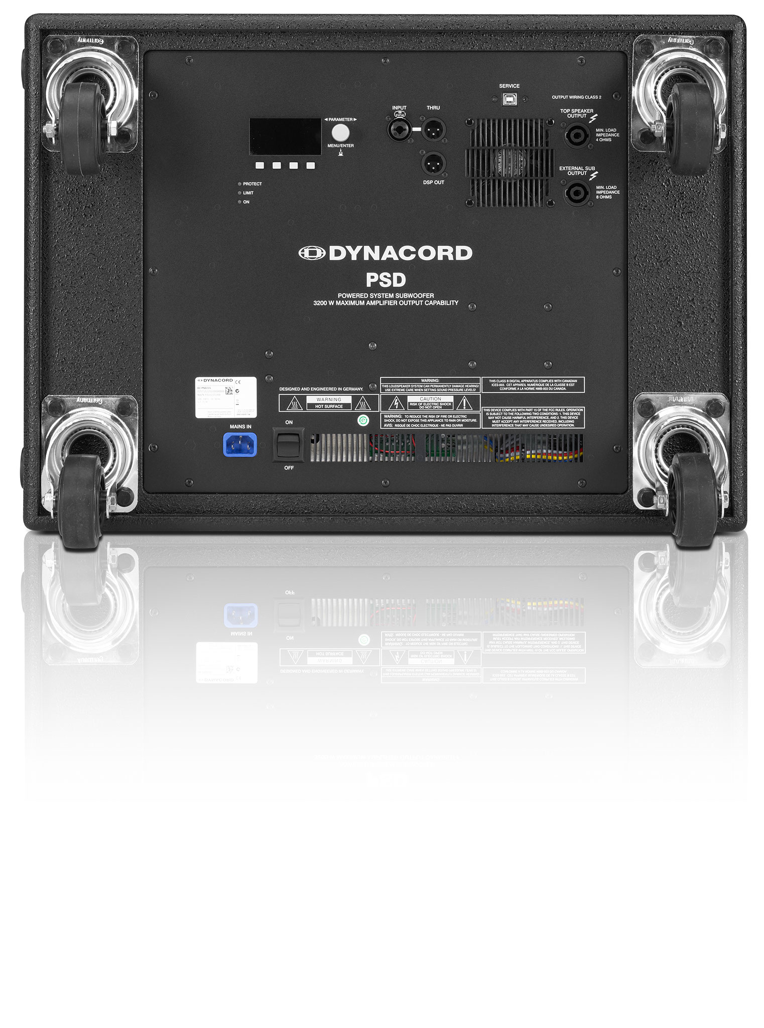 Dynacord PSD 215 Активный сабвуфер 1x15", встроенный усилитель 2 х 1000 Вт RMS/4 Ом купить в prostore.me