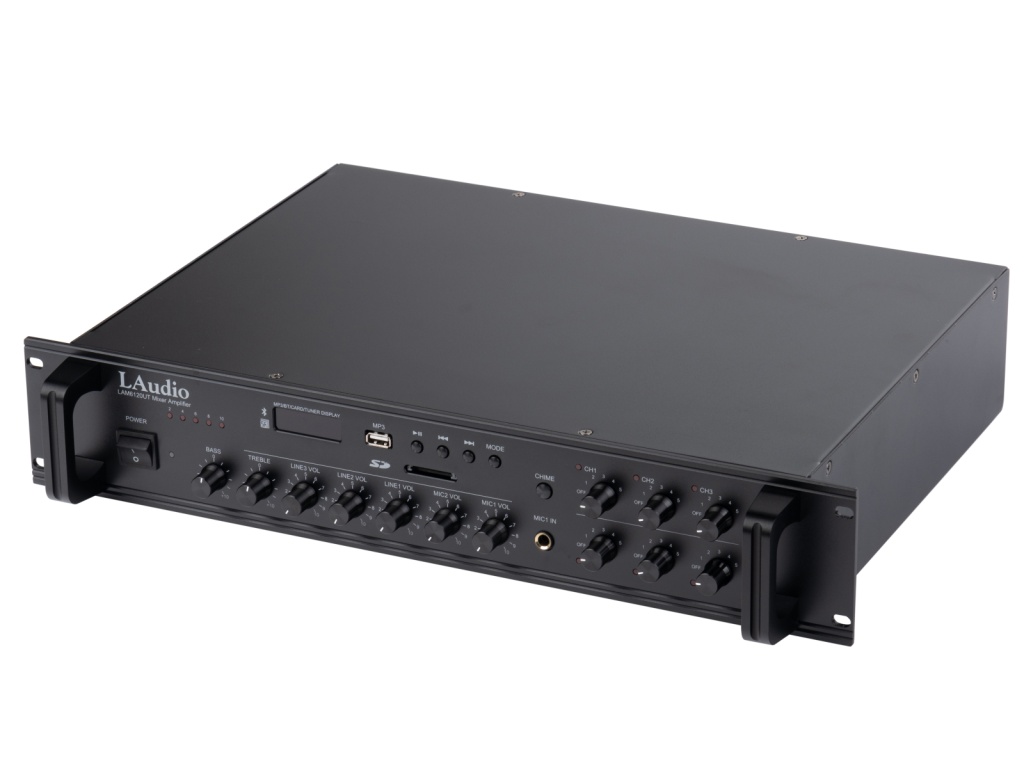 картинка LAM6120UT Усилитель мощности трансляционный, 120Вт, 6 зон, LAudio от магазина prostore.me