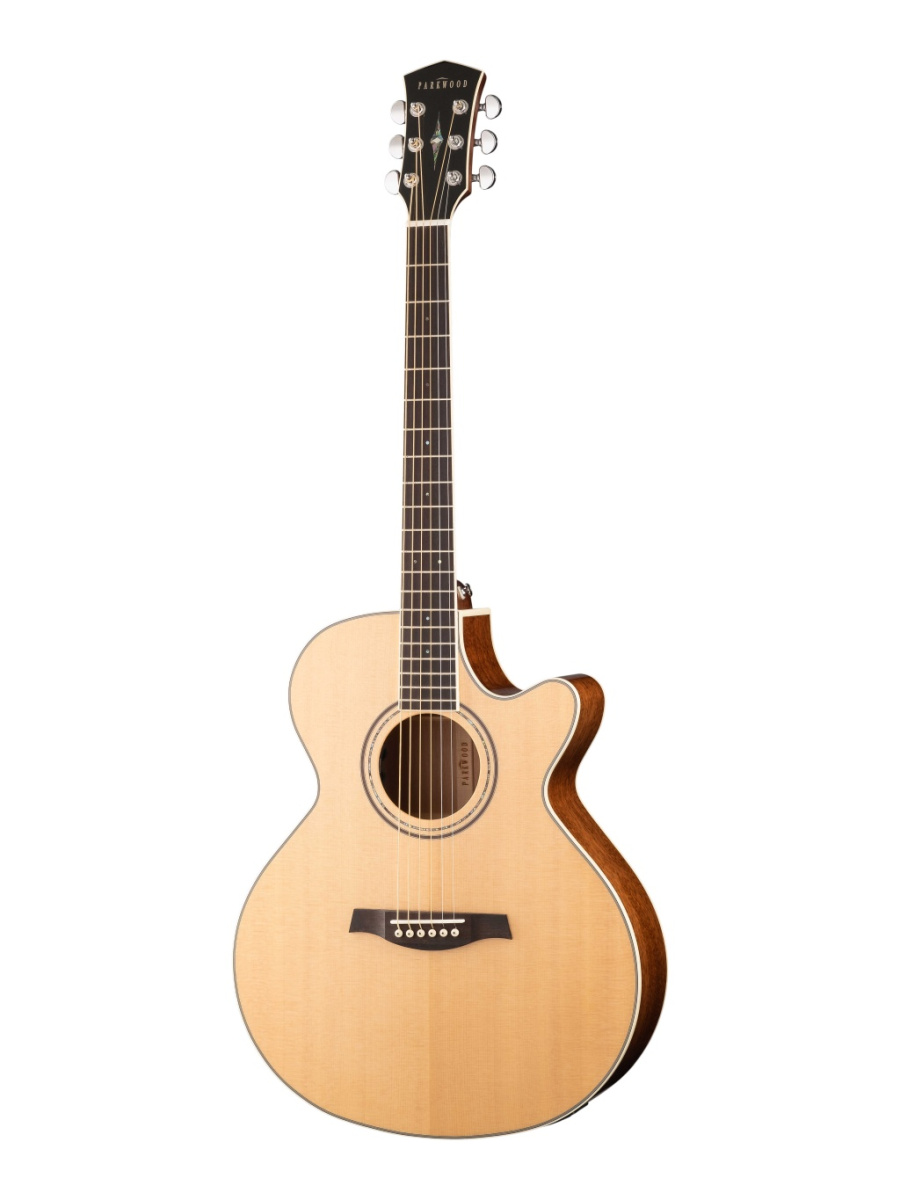 S67 Электро-акустическая гитара, с вырезом, с чехлом, Parkwood купить в prostore.me