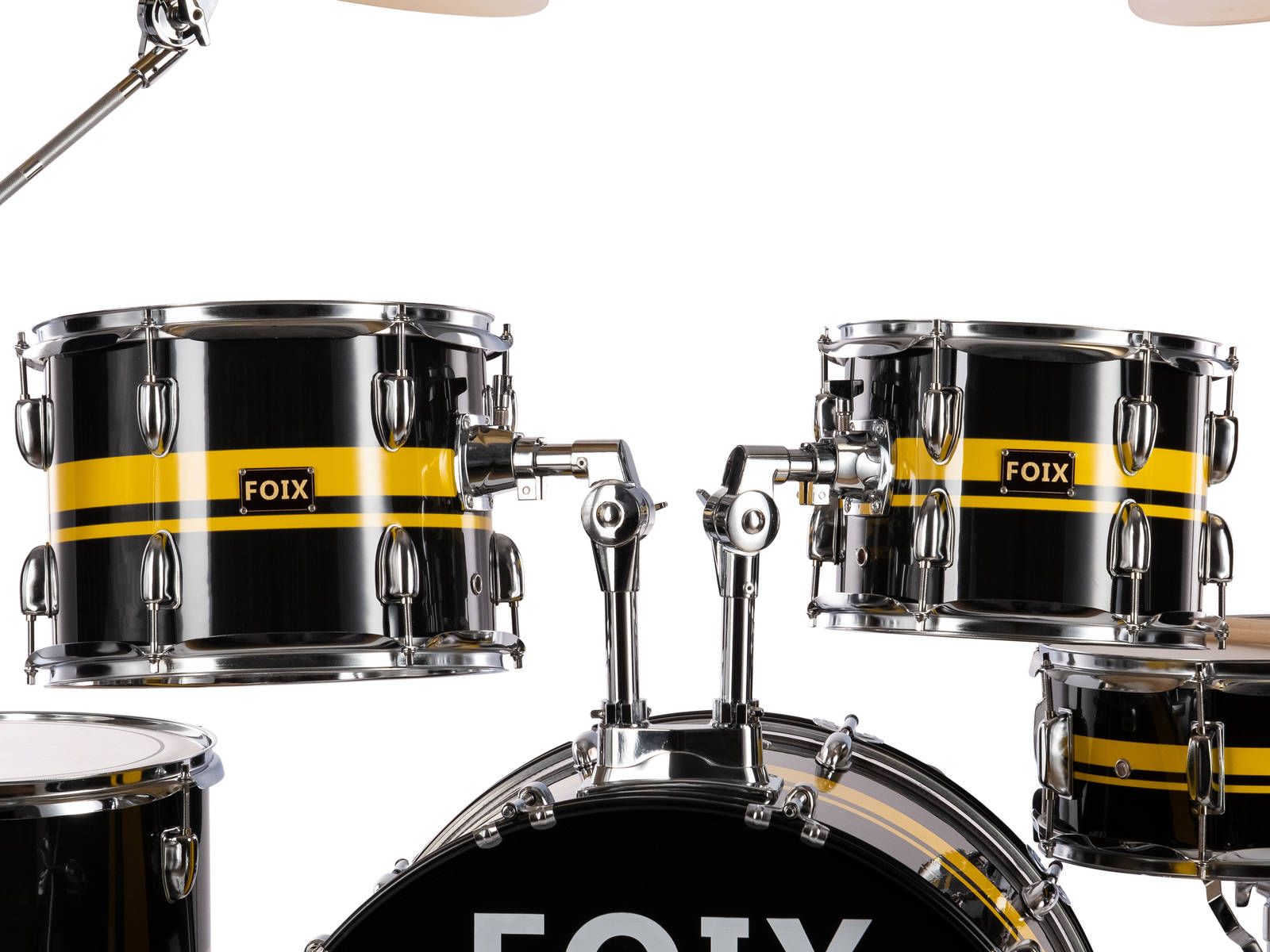 картинка LH-21H25 Барабанная установка, черная/желтая, Foix от магазина prostore.me