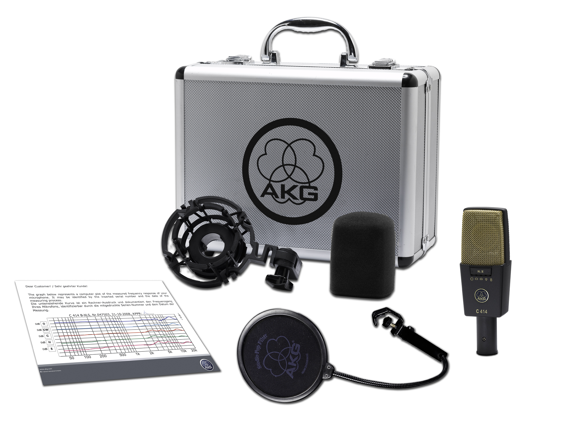 AKG C414 XLS - микрофон конденсаторный с 1" мембраной купить в prostore.me