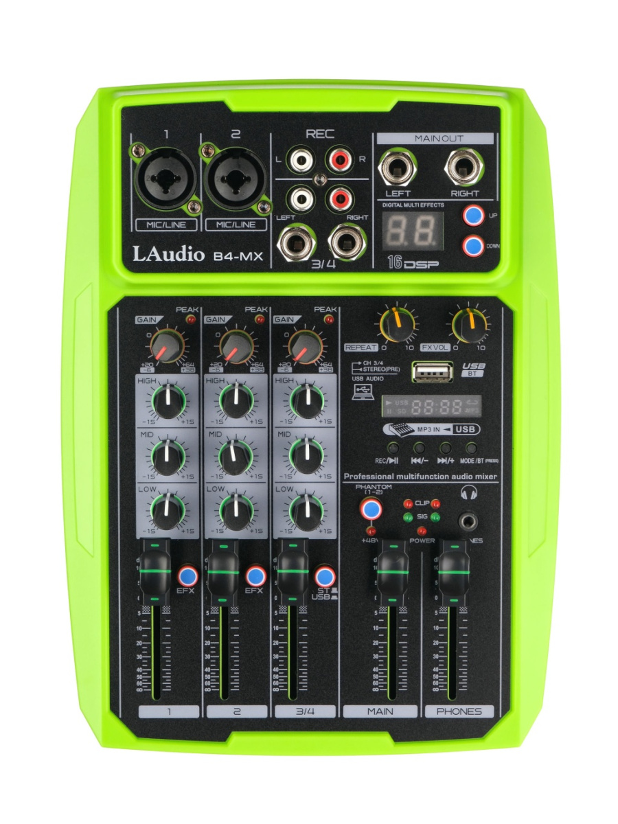 B4-MX Микшерный пульт, 4 канала, LAudio купить в prostore.me