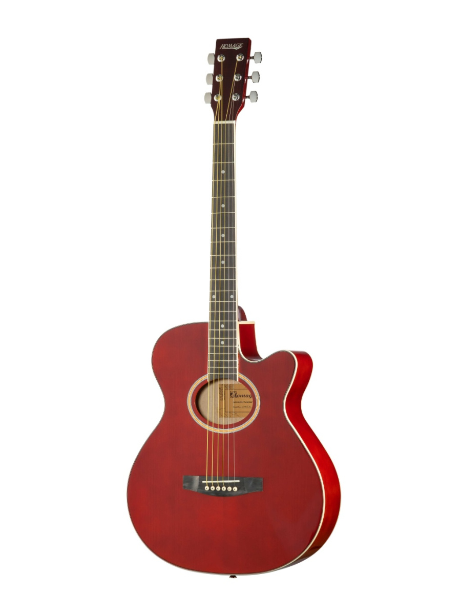 LF-401C-R Фольковая гитара с вырезом HOMAGE купить в prostore.me