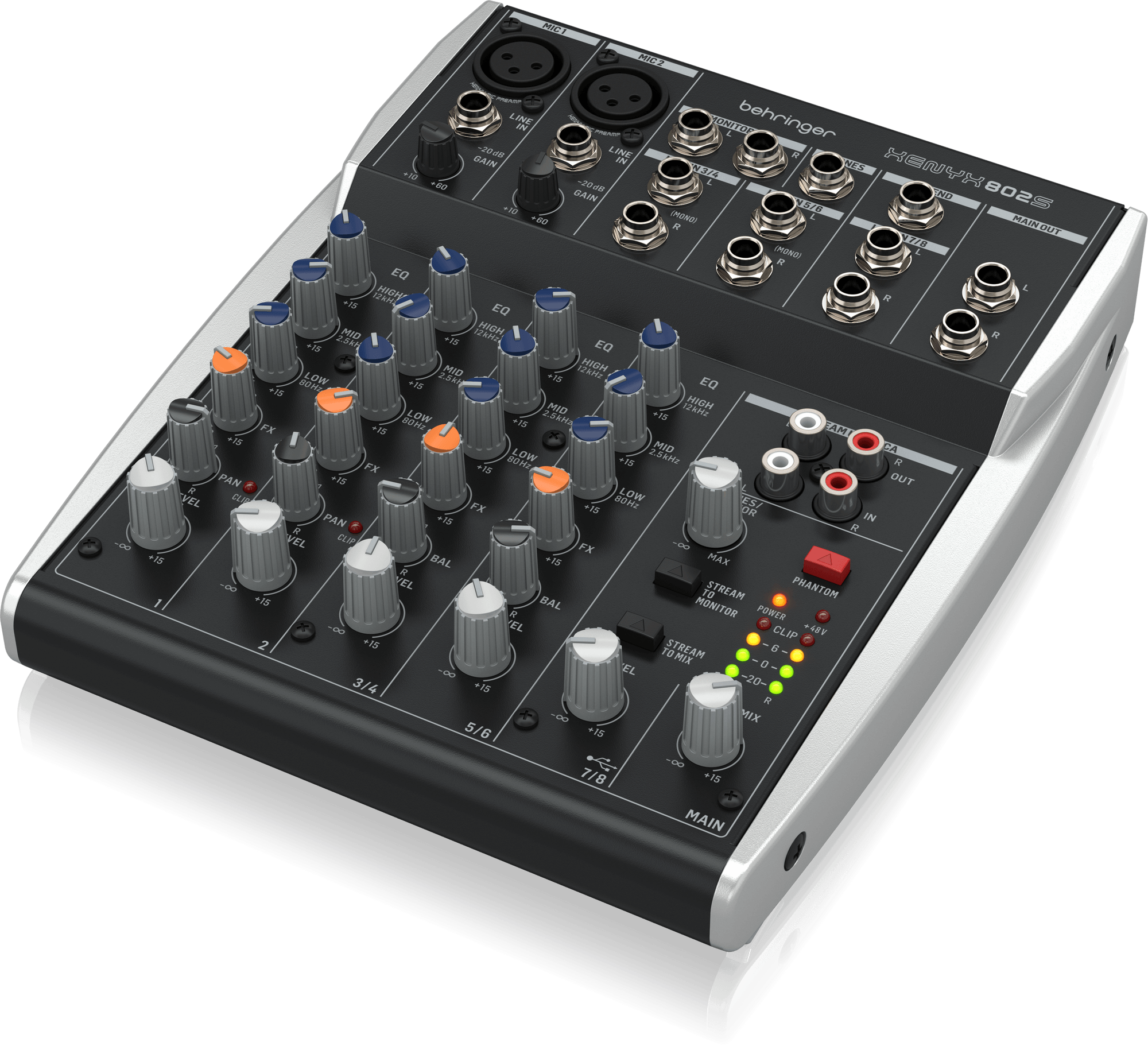 картинка Behringer XENYX 802S аналоговый микшер, 8 каналов. от магазина prostore.me