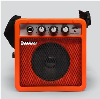 Bosstone GA-5W Orange Гитарный усилитель: Мощность - 5 Ватт. Питание 1 х батарейка 9В