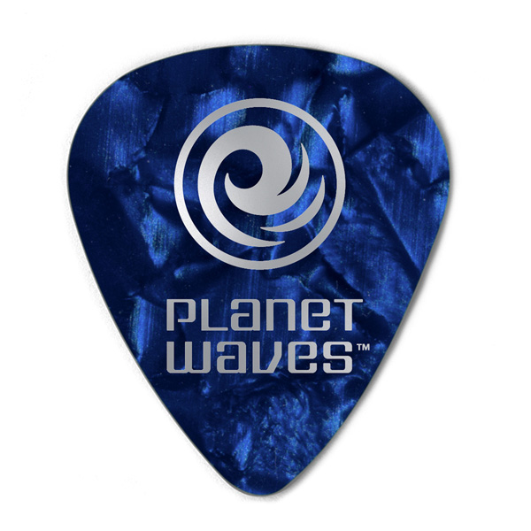 PLANET WAVES 1CBUP4-10 - Медиатор (0,70mm), (10шт), синий перламутр, Medium, Standard