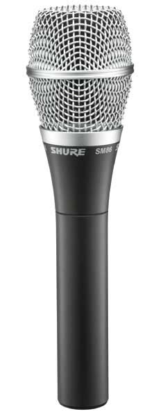 SHURE SM86 конденсаторный кардиоидный вокальный микрофон купить в prostore.me