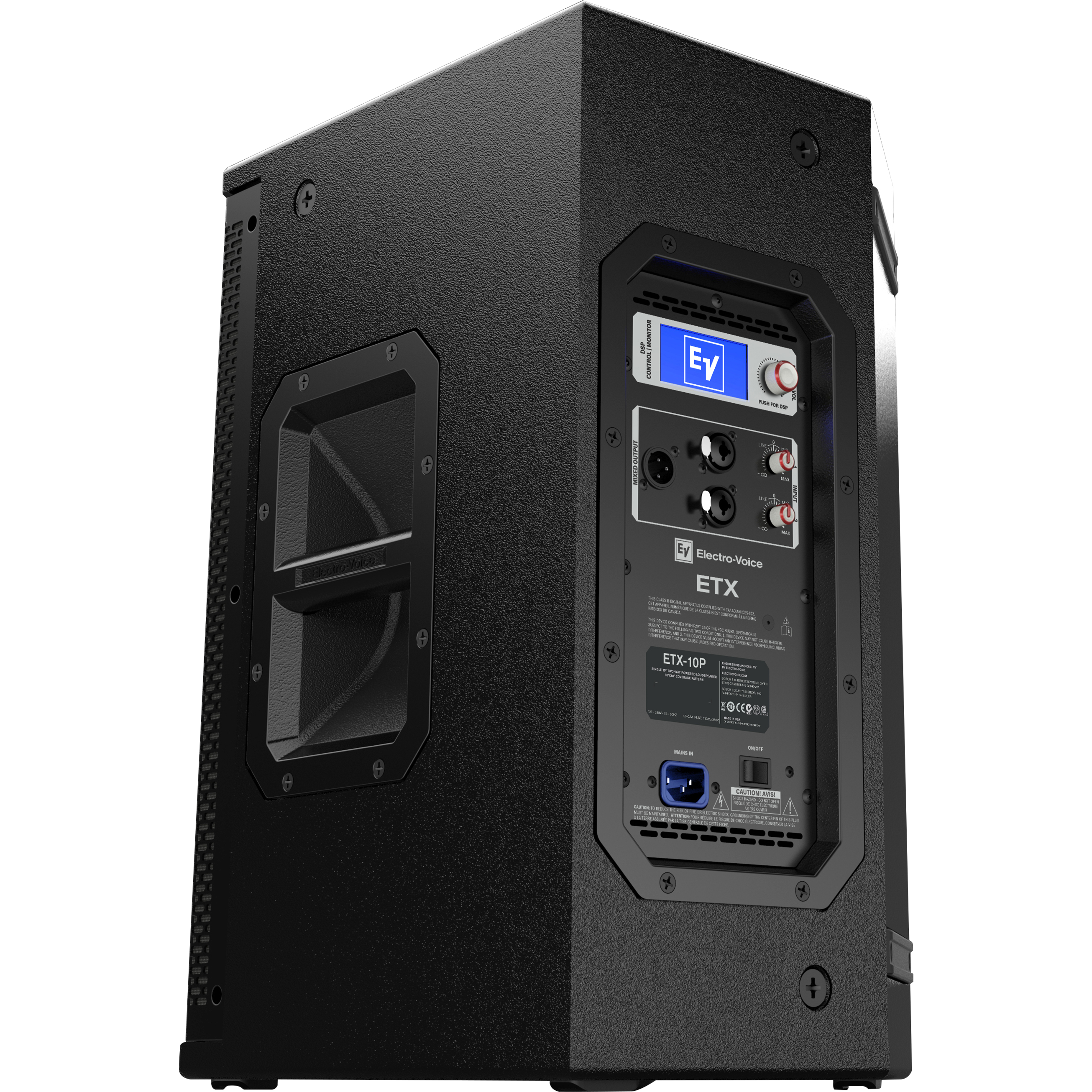 Electro-Voice ETX-10P Активный, 10", 90°x60°, усилитель на 2000 Вт с FIR-Drive DSP- процессором купить в prostore.me