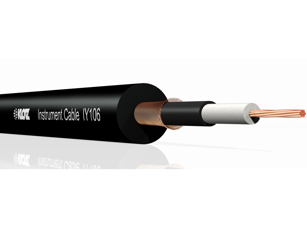 KLOTZ AC104SW инструментальный кабель, диаметр 6.1 мм., медная жила 7х0,20 мм., цвет черный купить в prostore.me