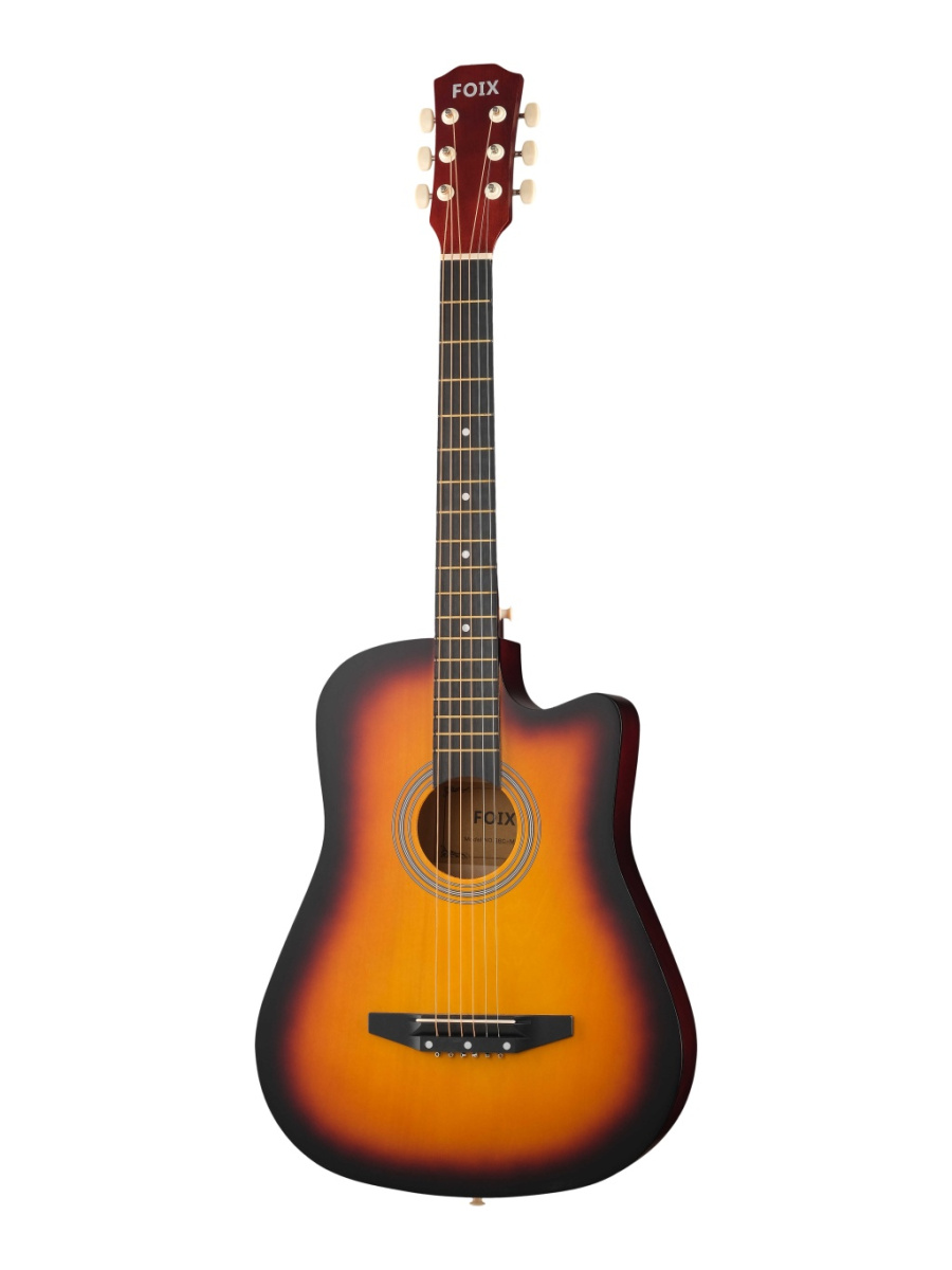 38C-M-3TS Акустическая гитара, с вырезом, санберст, Foix купить в prostore.me