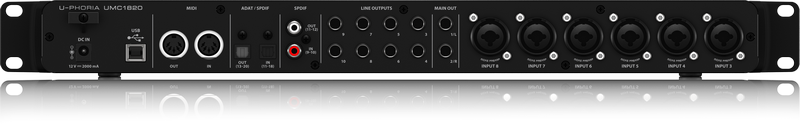 BEHRINGER UMC1820 - USB аудио/MIDI интерфейс, 24-Bit/96 kHz купить в prostore.me