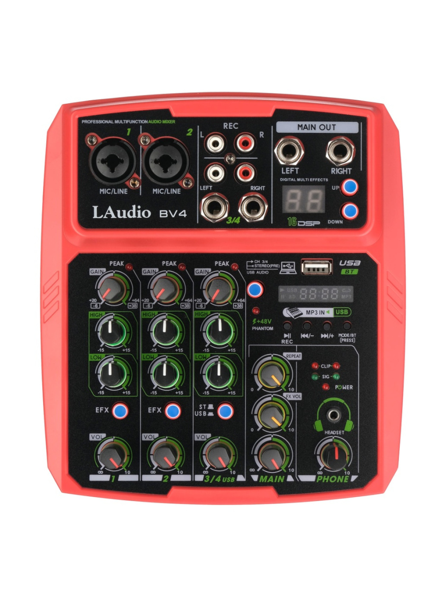 BV4 Микшерный пульт, 4 канала, LAudio купить в prostore.me