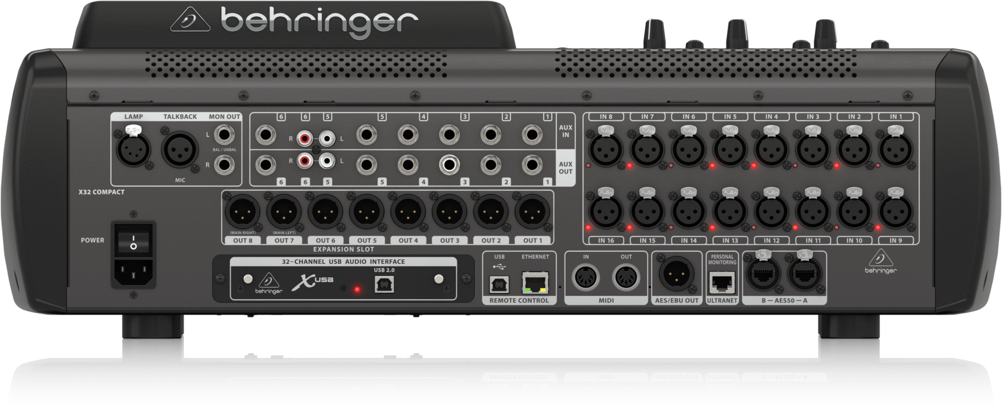 BEHRINGER X32 COMPACT - цифровой микшер, 16 входов, 25 шин, 8 выходов купить в prostore.me