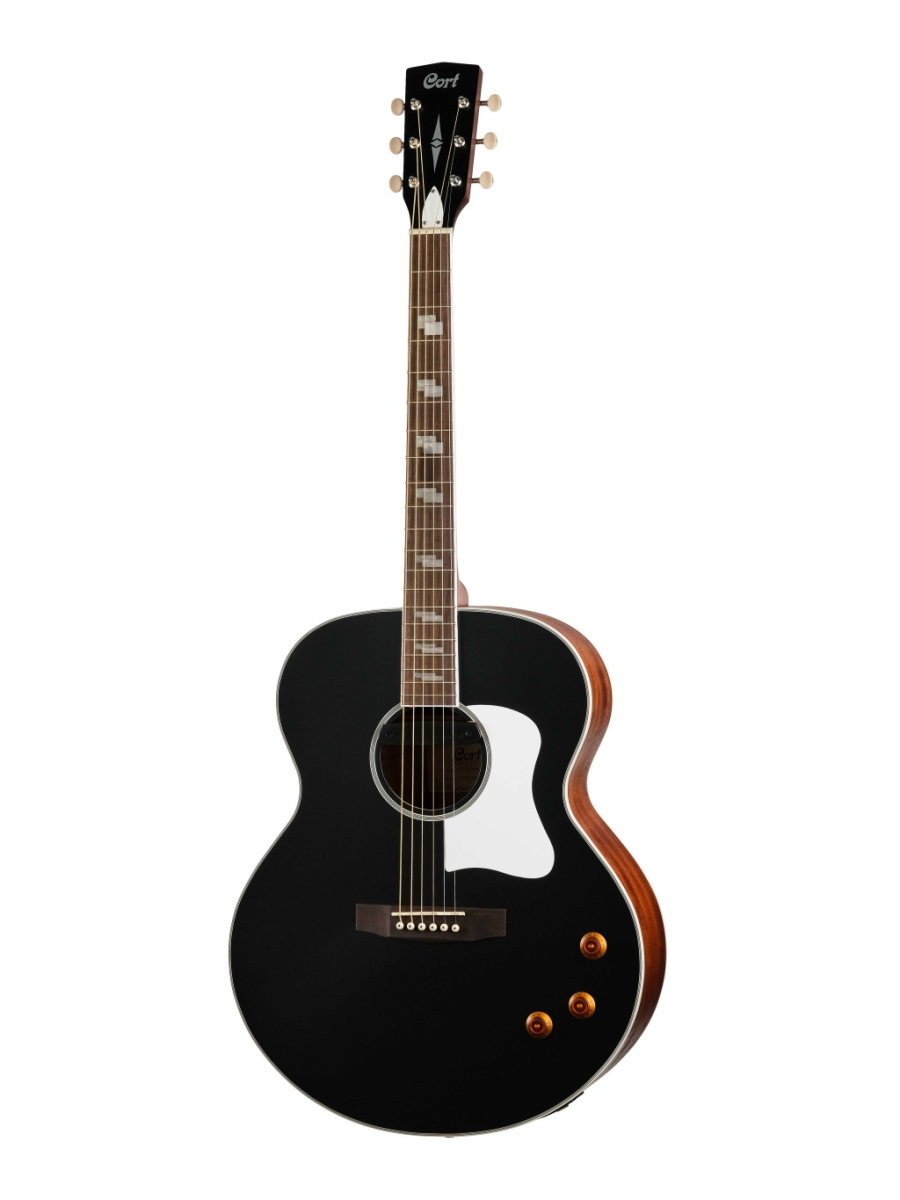 CJ-Retro-VBM CJ Series Электро-акустическая гитара, черная, Cort купить в prostore.me