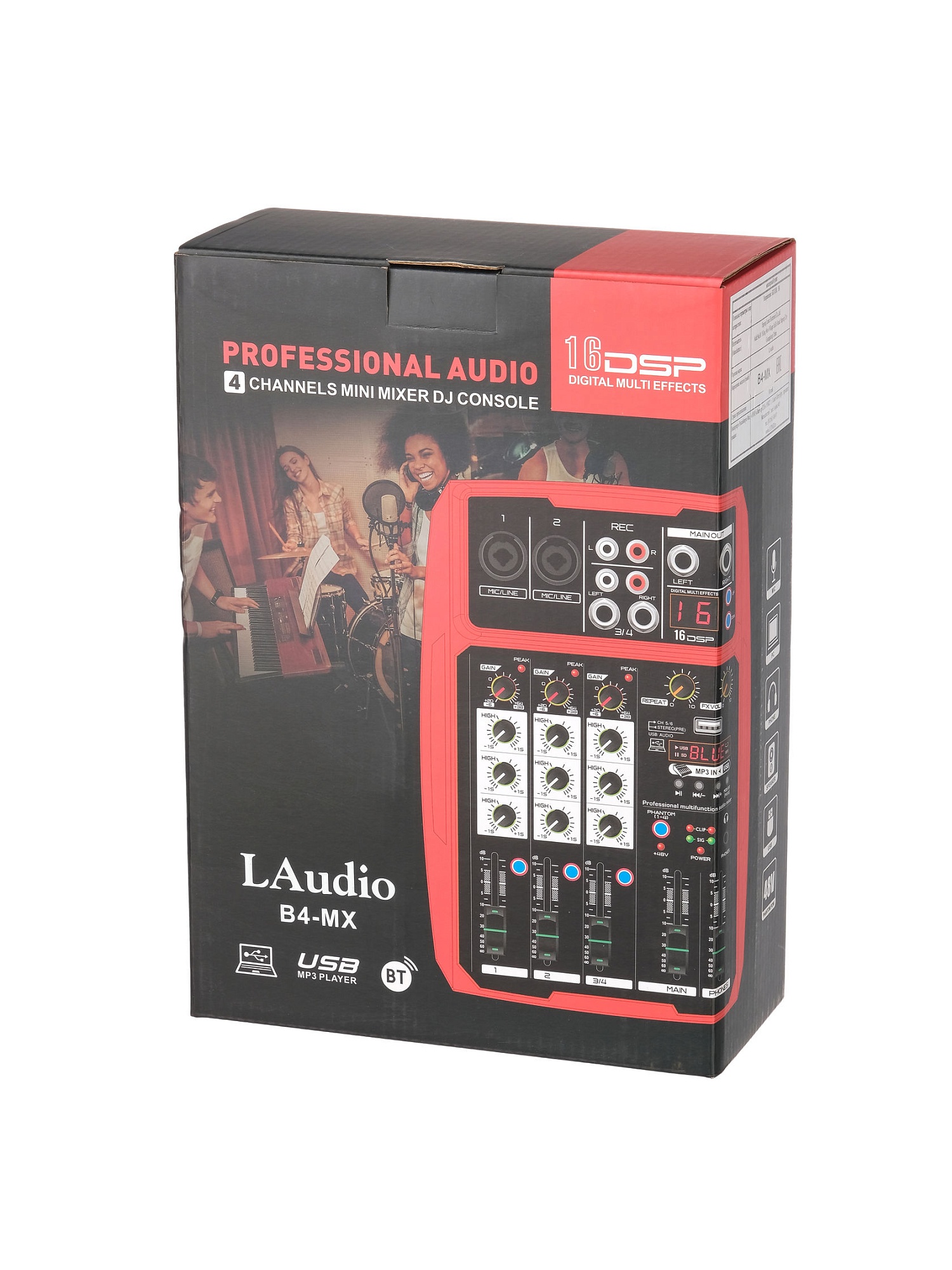 B4-MX Микшерный пульт, 4 канала, LAudio купить в prostore.me