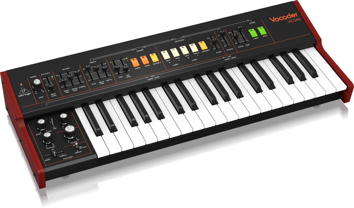 BEHRINGER VOCODER VC340 - аналоговый вокодерный синтезатор, 37 клавиш