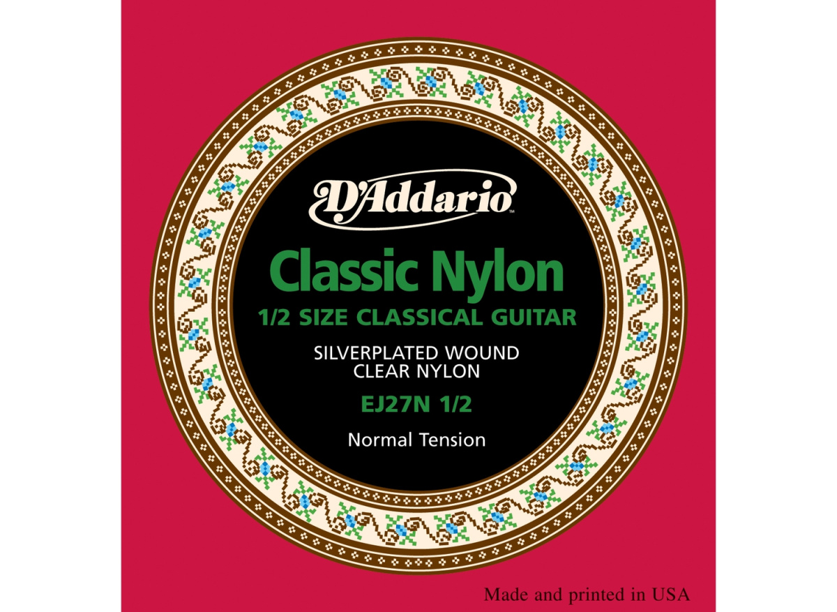 D'Addario EJ27N 1/2 - струны для классической гитары 1/2, серебро (Silver), Normal Tension купить в prostore.me