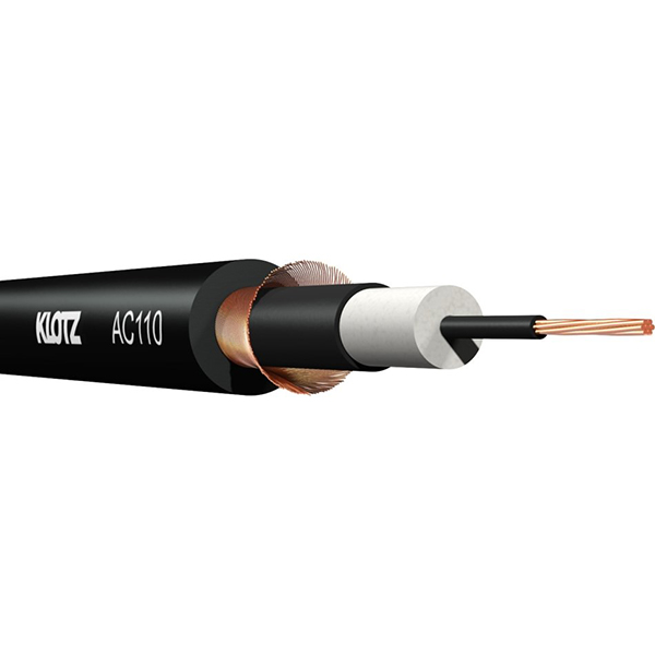 KLOTZ AC110SW инструментальный кабель, диаметр 6.9 мм., медная жила 7х0,20 мм., цвет черный купить в prostore.me