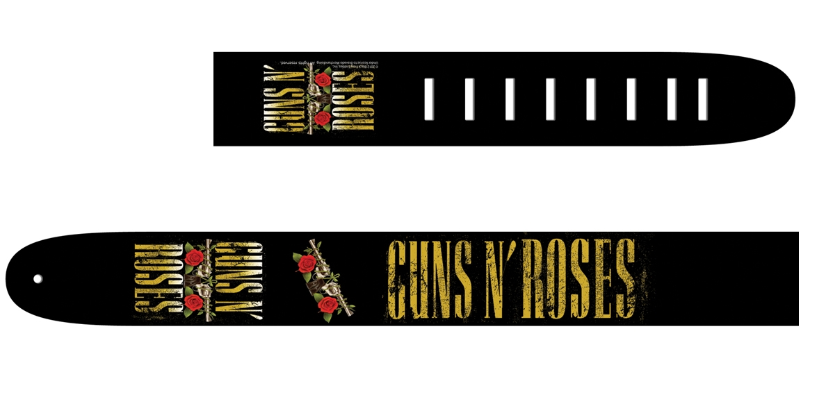 Perri's P25GNR-6003 - Кожаный ремень (2,5") для гитары (Guns'n'roses) купить в prostore.me