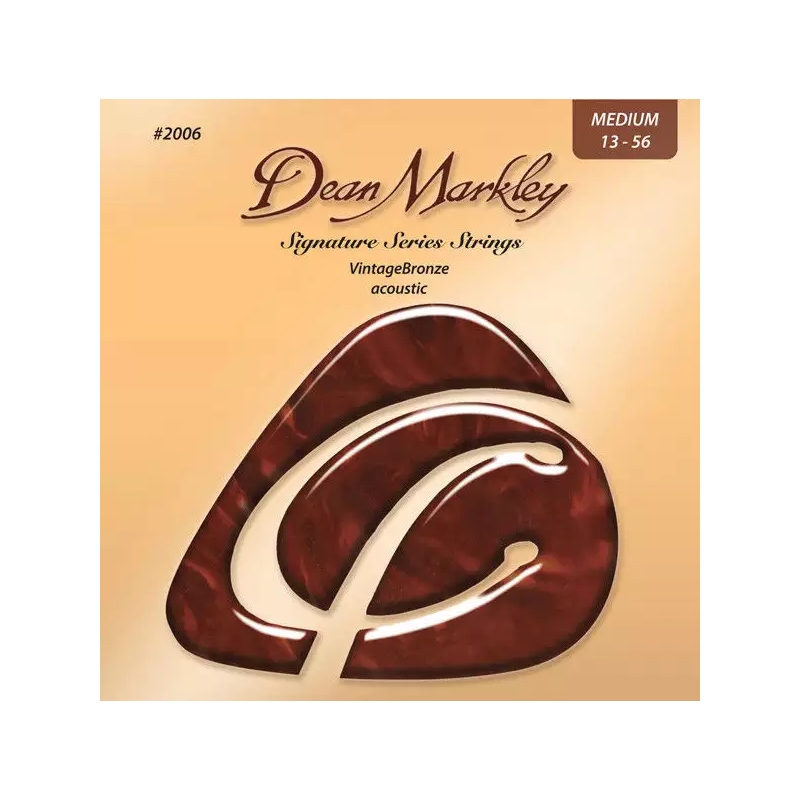 DeanMarkley 2006 - Струны акустической гитары, серия Vintage Bronze, калибр Medium 13-56 купить в prostore.me