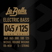 La Bella RX-N5B RX – Nickel Комплект струн для 5-струнной бас-гитары, никелированные, 45-125.