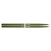 RBH565AW-GREEN 5A Rebound Барабанные палочки, зеленые, смещенный баланс, орех гикори, ProMark