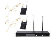 RWS-2BHS Беспроводная микрофонная система, 2 головных микрофона, LAudio