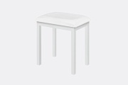 Piano-bench-WH Банкетка белая, Nux