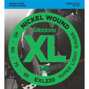 D'ADDARIO EXL220 - струны для БАС-гитары, nickel,super soft 40-95