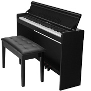 WK-310-Black Цифровое пианино на стойке с педалями, черное, Nux
