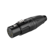 ROXTONE RX5F-BT Разъем cannon кабельный мама 5-ти контактный со сменным маркировочным кольцом. метал