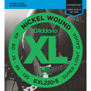D'ADDARIO EXL220-5 - струны для БАС-гитары ,nickel,super soft 40-125