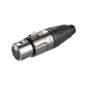 ROXTONE RX5F-NT Разъем cannon кабельный мама 5-ти контактный, Корпус: металл, цвет: серебро